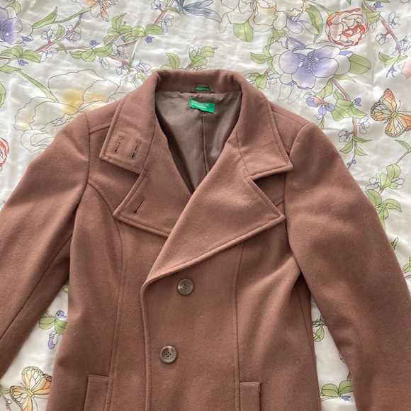 United Colors of Benetton Mocha Color Peacoat - Picture 2 of 2